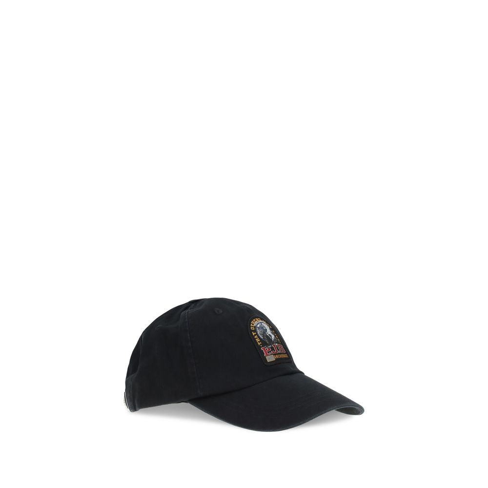 Parajumpers Black Cotton Cap (Baseball Hat) | Regal Royce