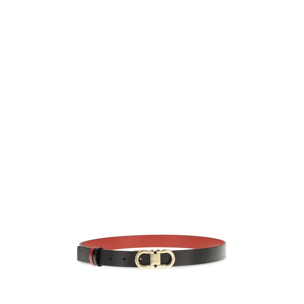 Ferragamo Black Calf Leather Bos Taurus Regular Belt | Regal Royce