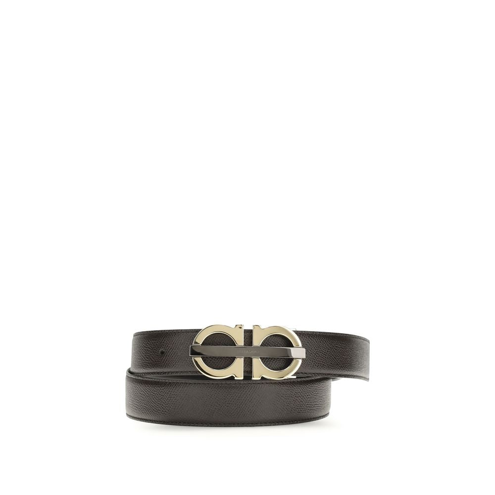 Ferragamo Brown Calf Leather Bos Taurus Regular Belt | Regal Royce