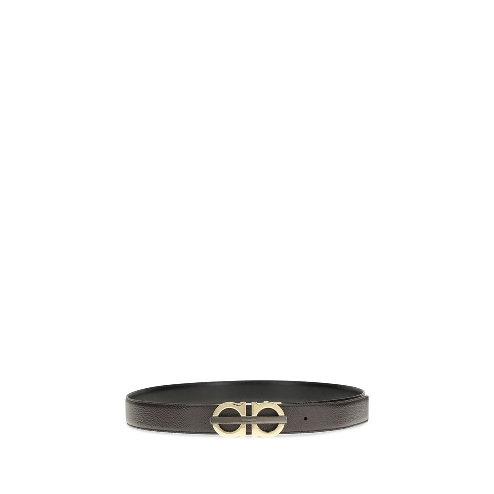 Ferragamo Brown Calf Leather Bos Taurus Regular Belt | Regal Royce
