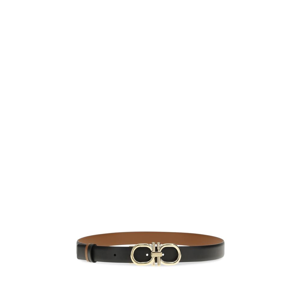 Ferragamo Black Calf Leather Bos Taurus Regular Belt | Regal Royce