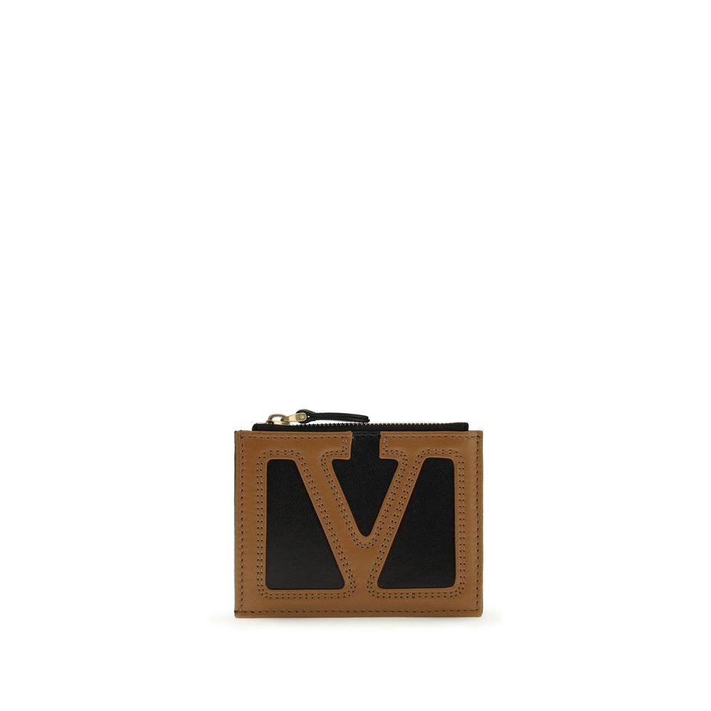 Valentino Garavani Black Calf Leather Bos Taurus Wallet | Regal Royce