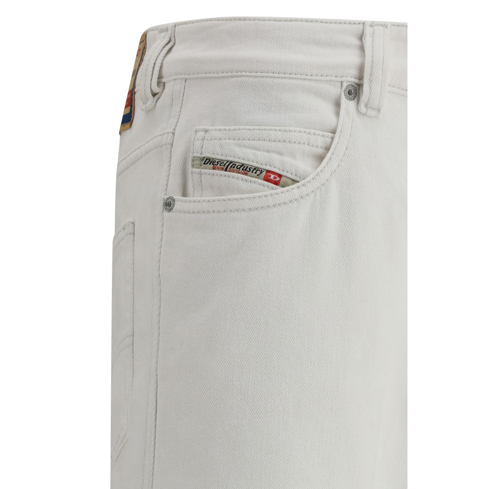 Diesel White Cotton Slim Fit Jeans | Regal Royce