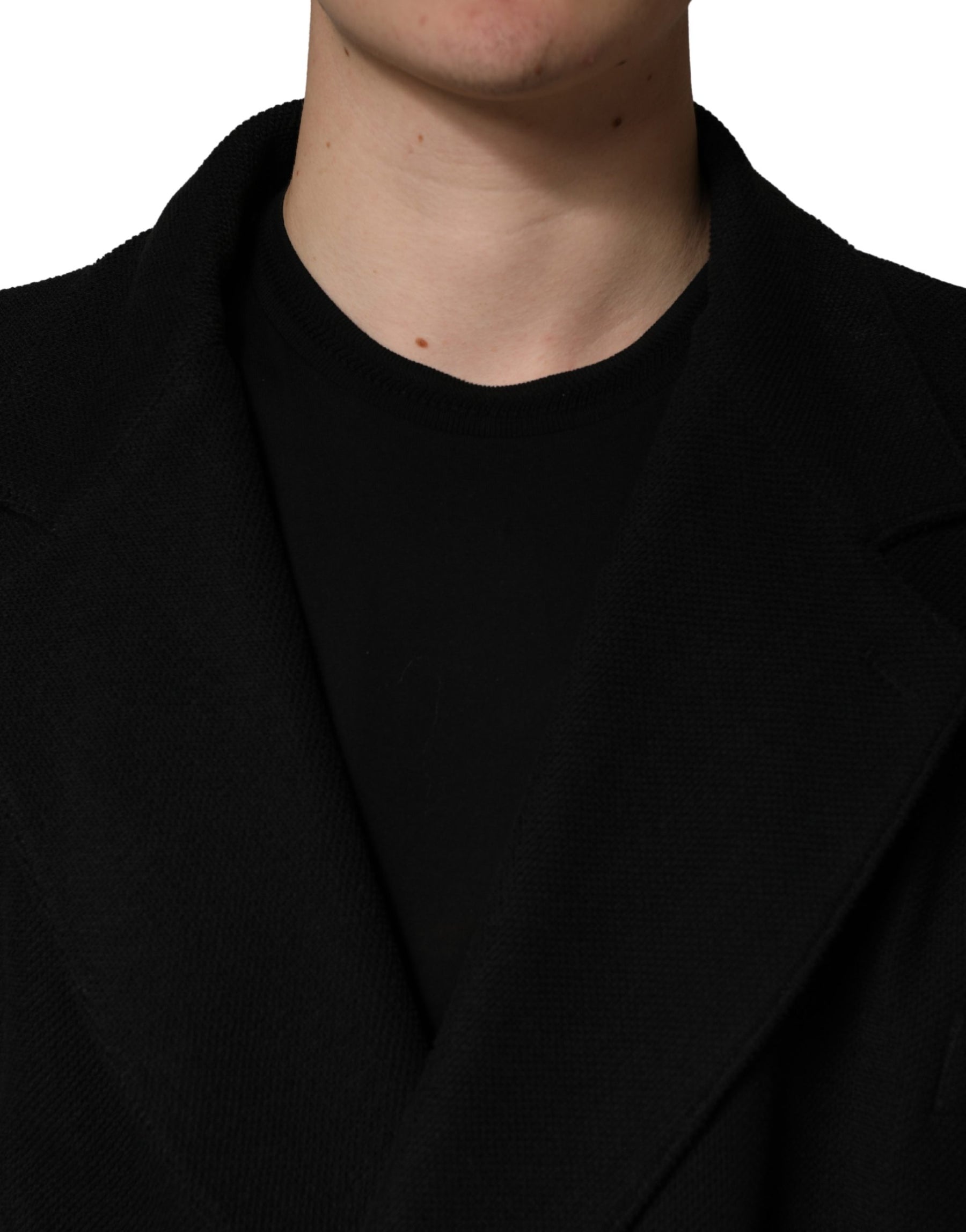 Dolce & Gabbana Black Double Breasted 2 Buttons Suit Jacket | Regal Royce