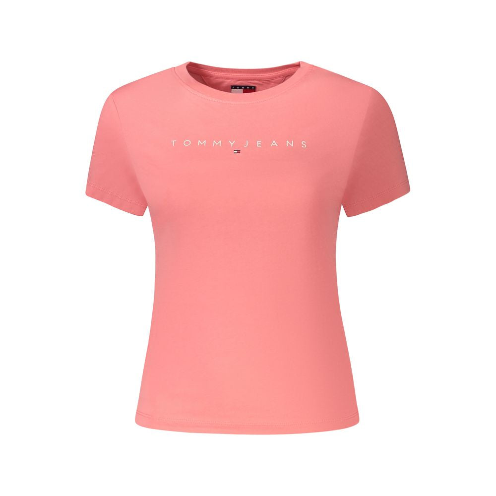 Tommy Hilfiger Pink Cotton Women's T-Shirt | Regal Royce