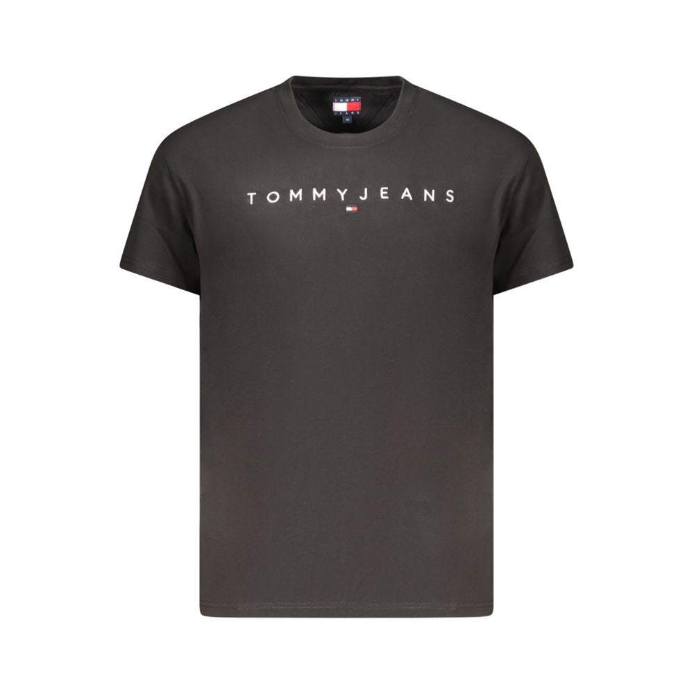 Tommy Hilfiger Black Cotton Mens T-Shirt | Regal Royce