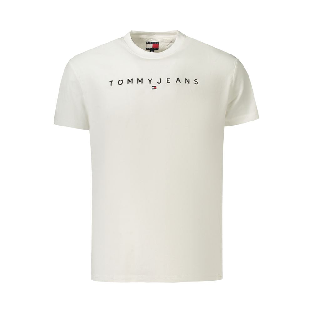 Tommy Hilfiger White Cotton Men T-Shirt | Regal Royce