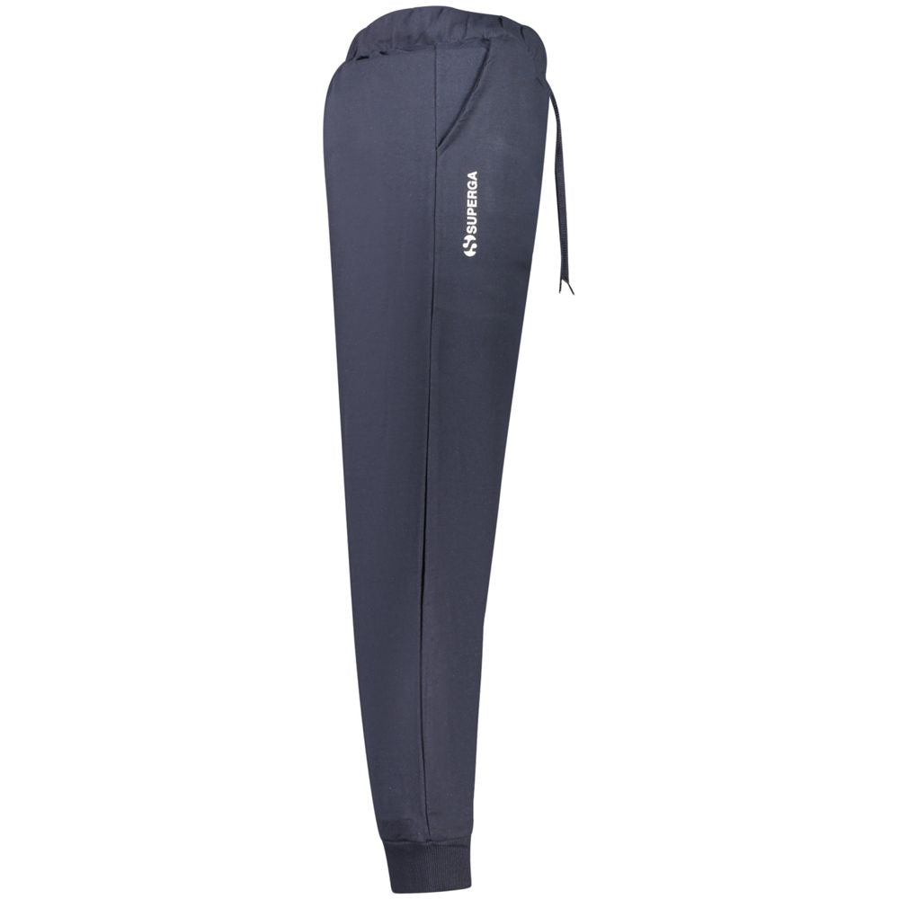 Superga Blu Cotton Men's Sweatpant | Regal Royce