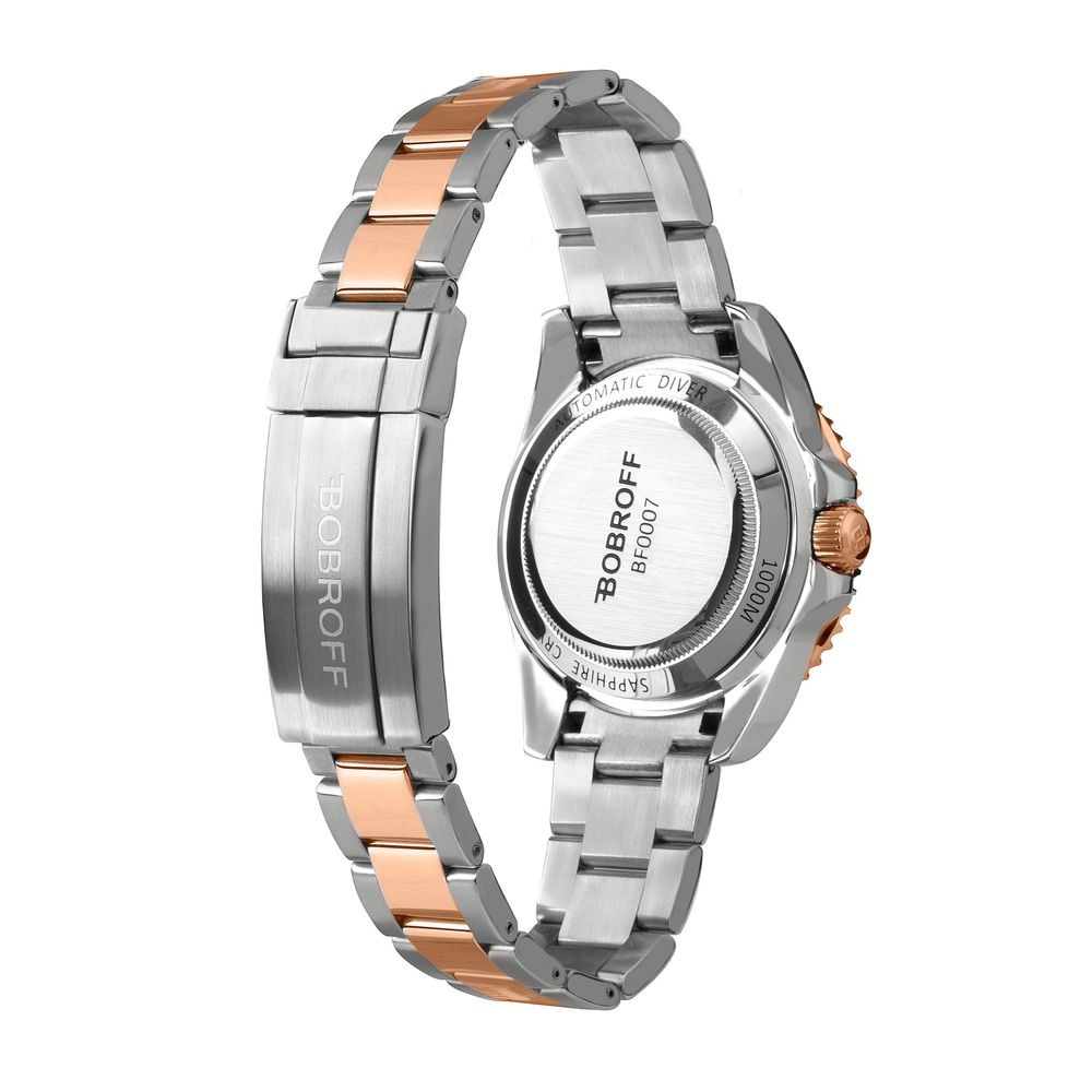 Bobroff Silver Stainless Steel Dress Watch | Regal Royce