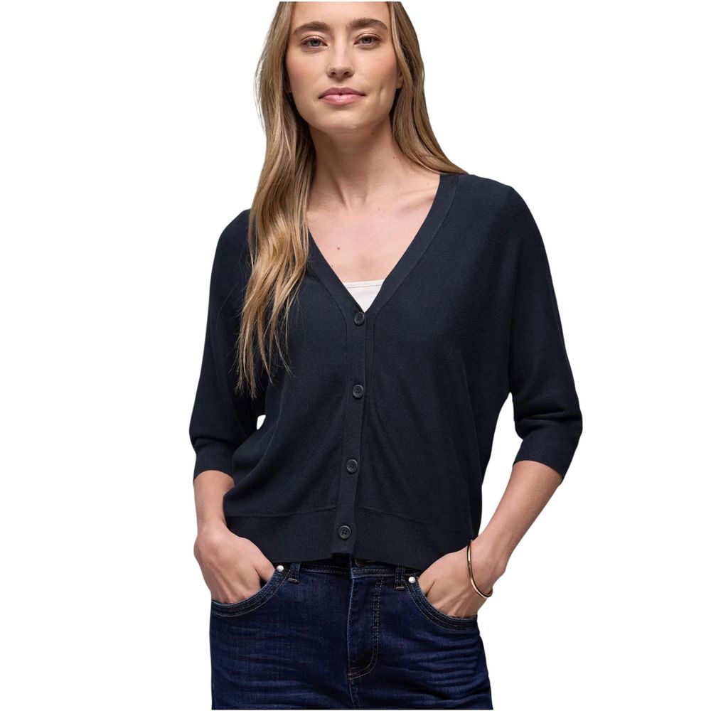 Street One Blue Viscose Cardigan | Regal Royce