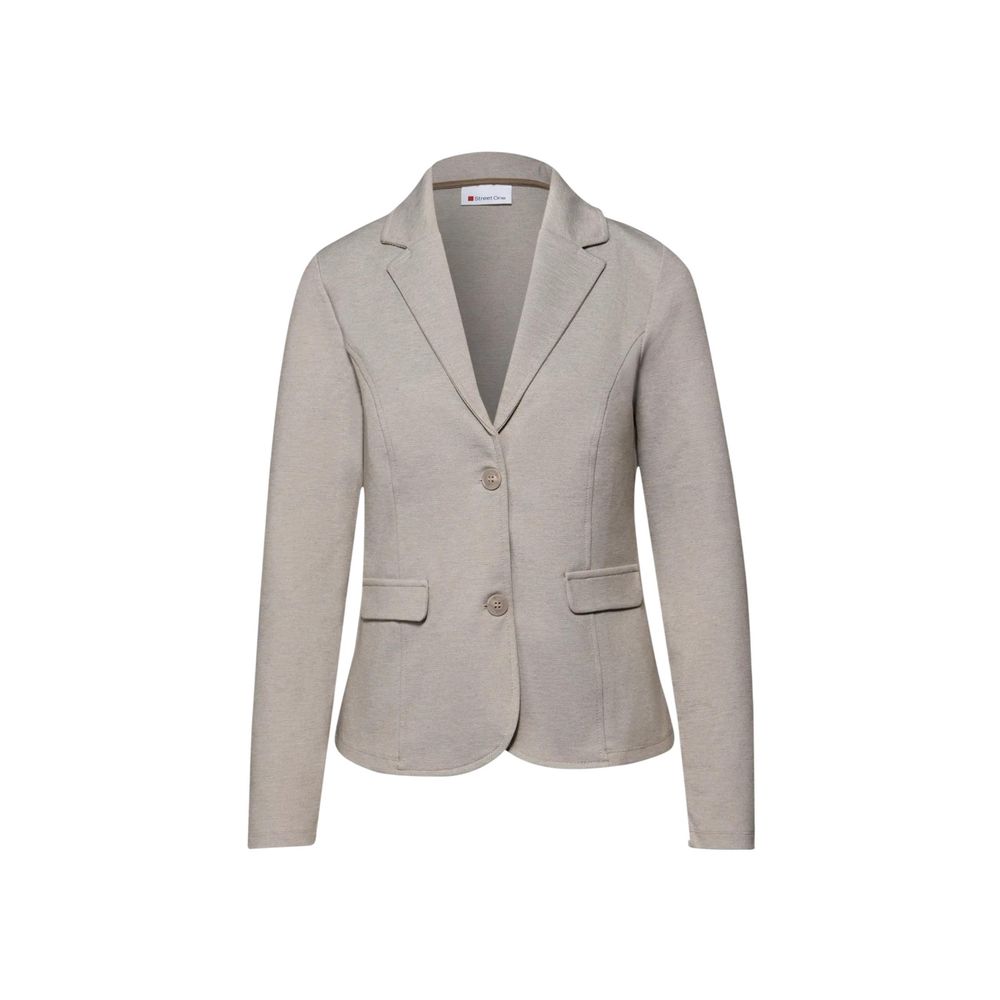 Street One Beige Polyacrylic Blazer | Regal Royce