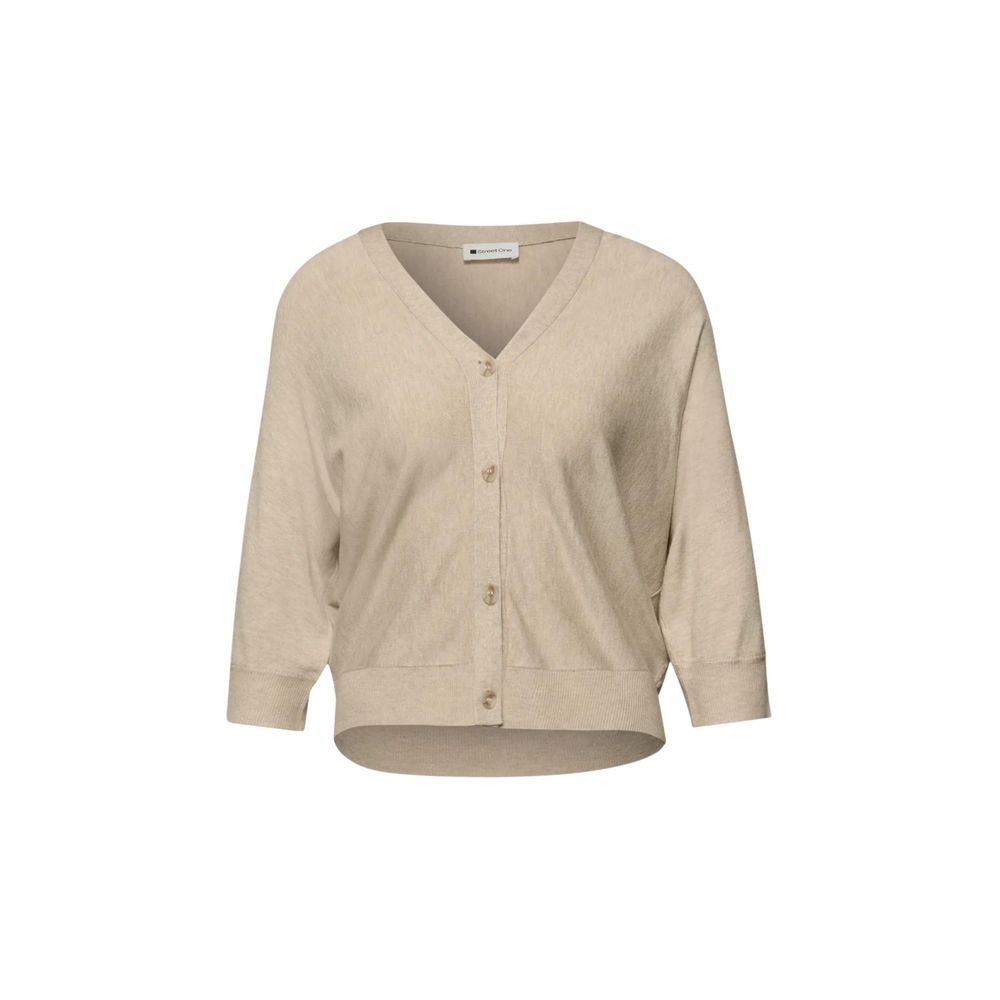 Street One Beige Viscose Cardigan | Regal Royce