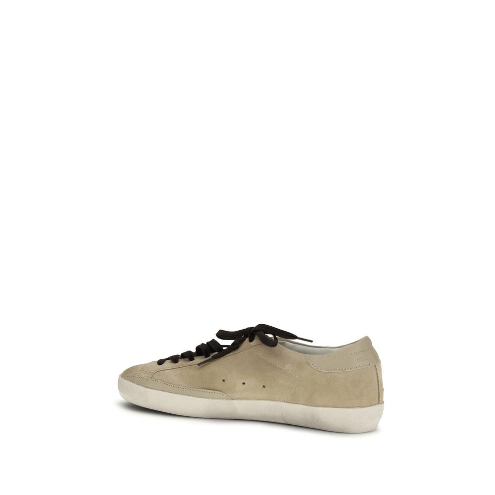 Golden Goose Beige Calf Leather Bos Taurus Low Top Sneakers | Regal Royce
