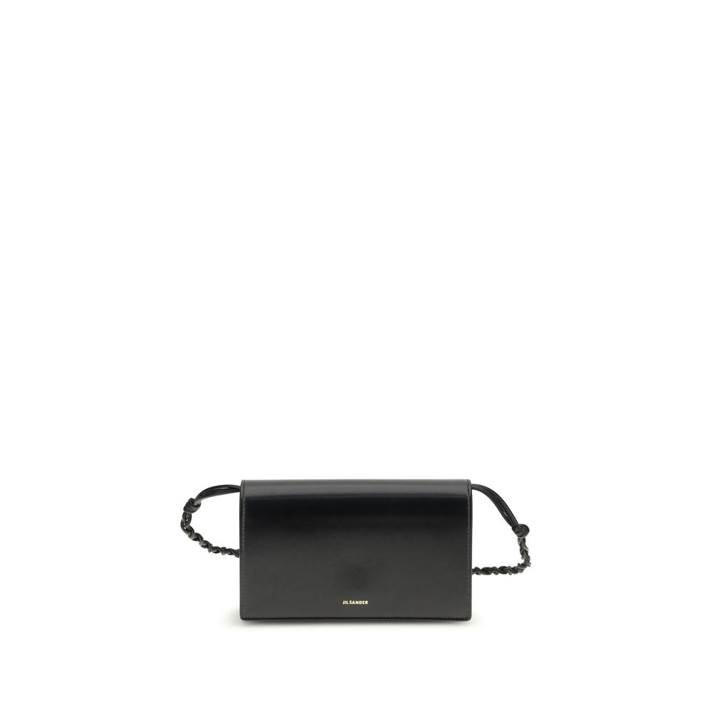 Jil Sander Black Calf Leather Bos Taurus Wallet | Regal Royce