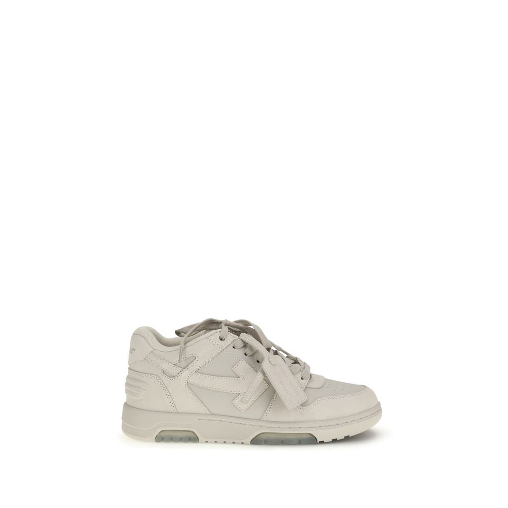 Off-White Beige Calf Leather Bos Taurus Low Top Sneakers | Regal Royce