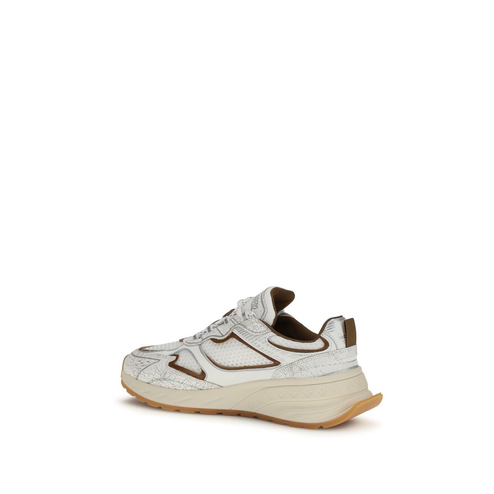 Dsquared² White Calf Leather Bos Taurus Athletic Sneakers | Regal Royce