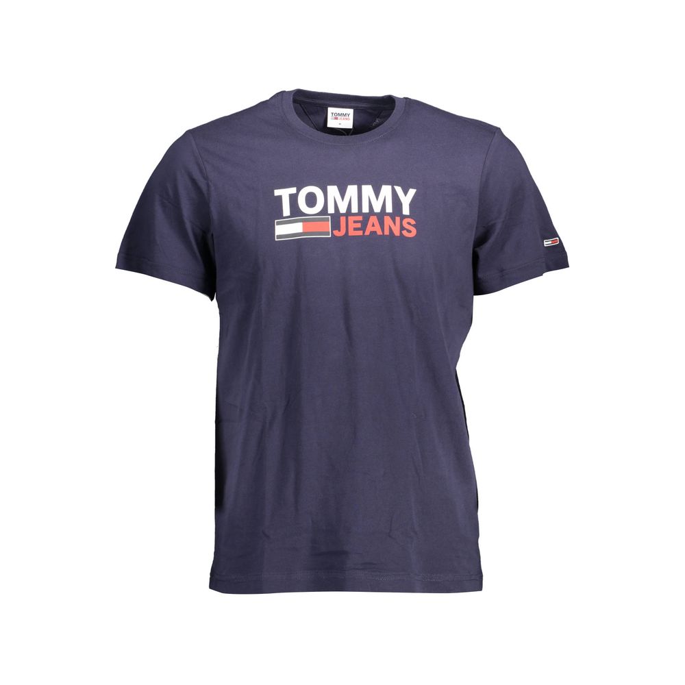Tommy Hilfiger Blu Organic Cotton Men T-Shirt | Regal Royce