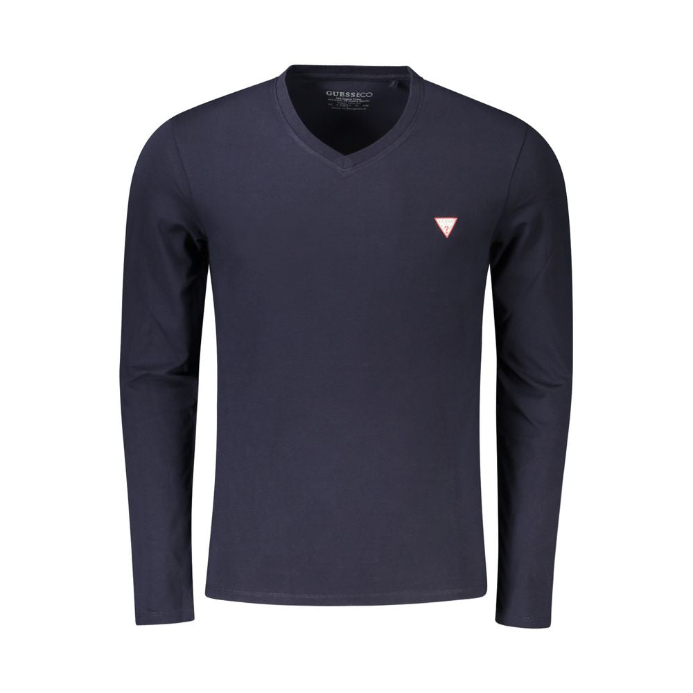 Guess Jeans Blue Organic Cotton Men T-Shirt | Regal Royce