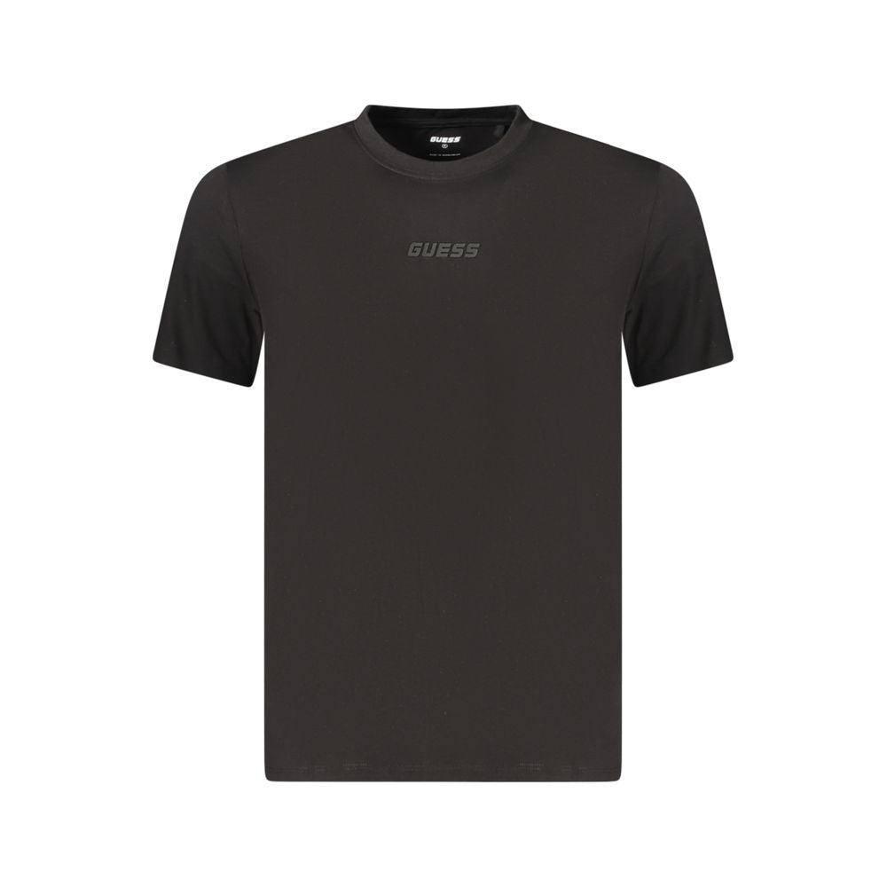 Guess Jeans Black Organic Cotton Men T-Shirt | Regal Royce