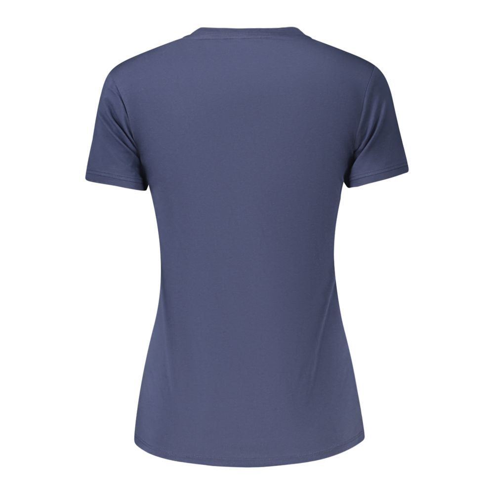 Guess Jeans Blue Organic Cotton Women T-Shirt | Regal Royce