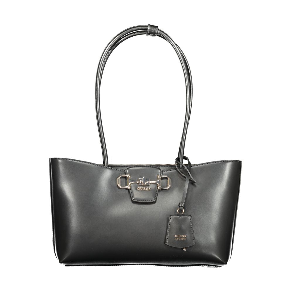 Guess Jeans Nero Poliuretano Woman Handbag | Regal Royce