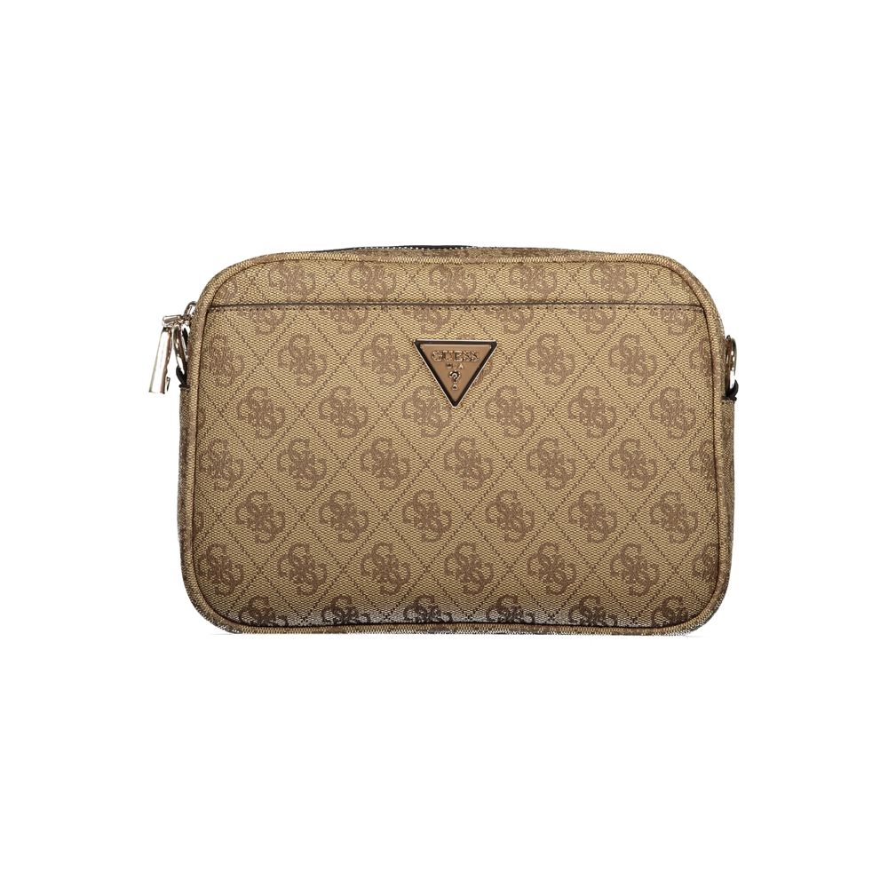 Guess Jeans Beige Polyurethane Women Handbag | Regal Royce
