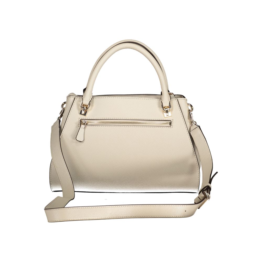 Guess Jeans Beige Polyurethane Women Handbag | Regal Royce