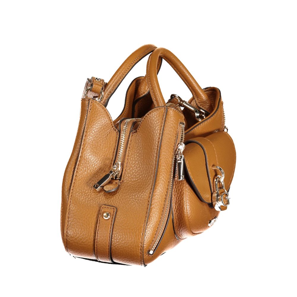 Guess Jeans Marrone Polyurethane Women Handbag | Regal Royce