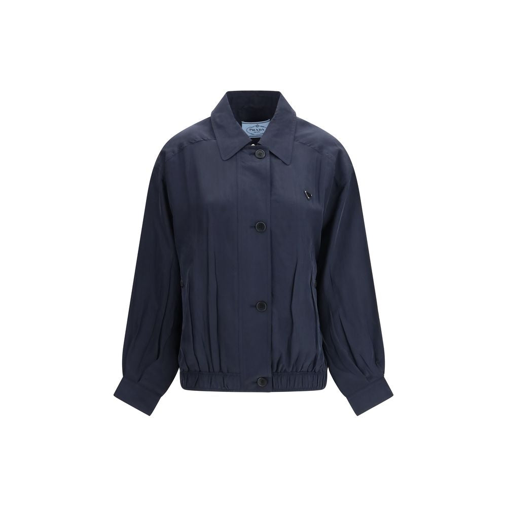 Prada Blue Silk Coat | Regal Royce