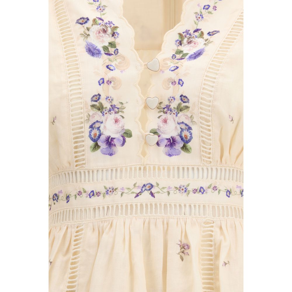 Zimmermann Beige Linen Casual Dress | Regal Royce
