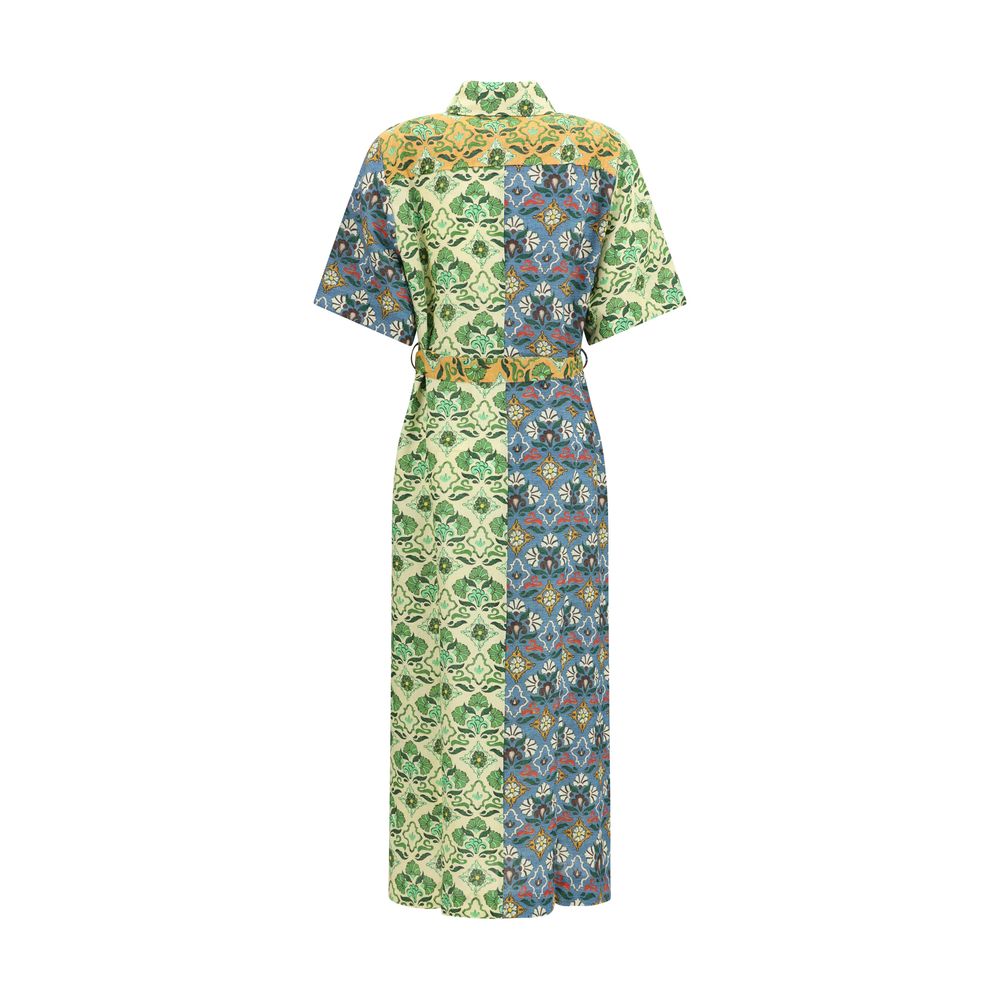 Alemais Multicolor Linen Casual Dress | Regal Royce