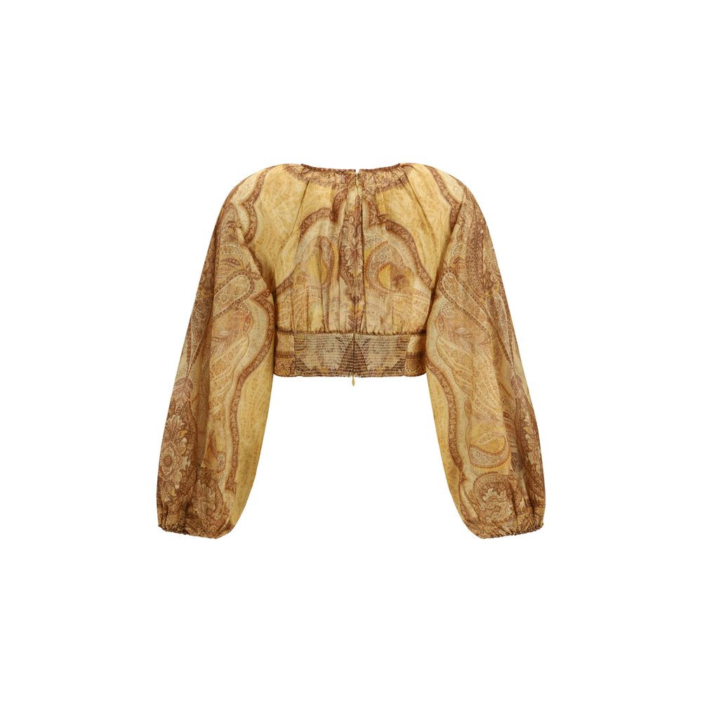 Zimmermann Bicolor Cotton Blouse | Regal Royce