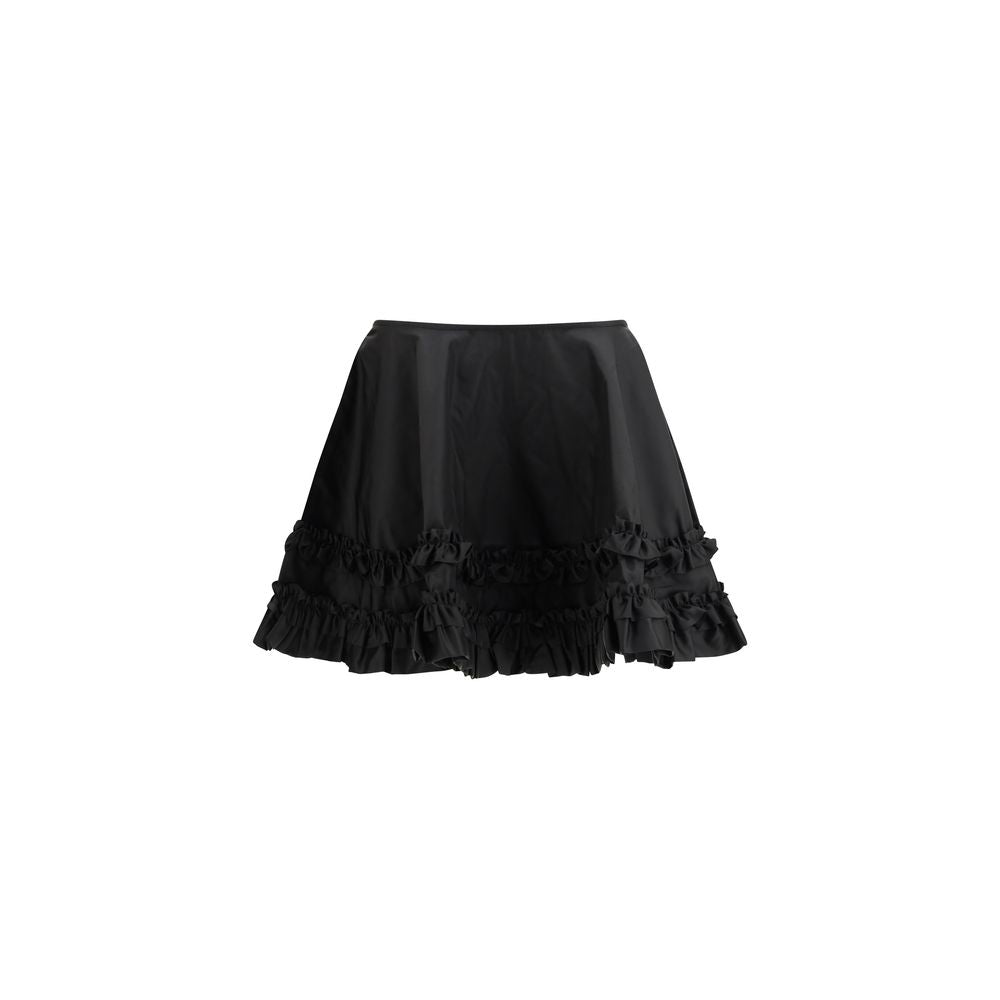 Ganni Black Recycled Polyamide Mini Skirt | Regal Royce