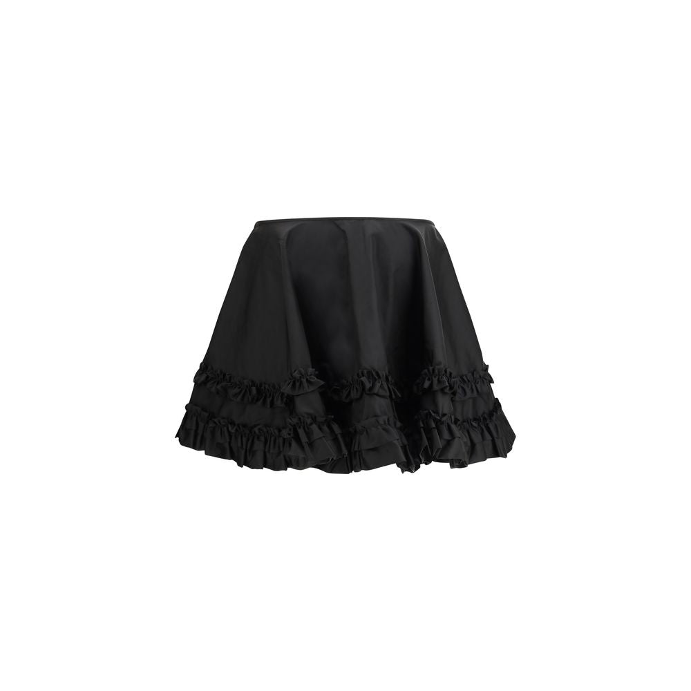 Ganni Black Recycled Polyamide Mini Skirt | Regal Royce
