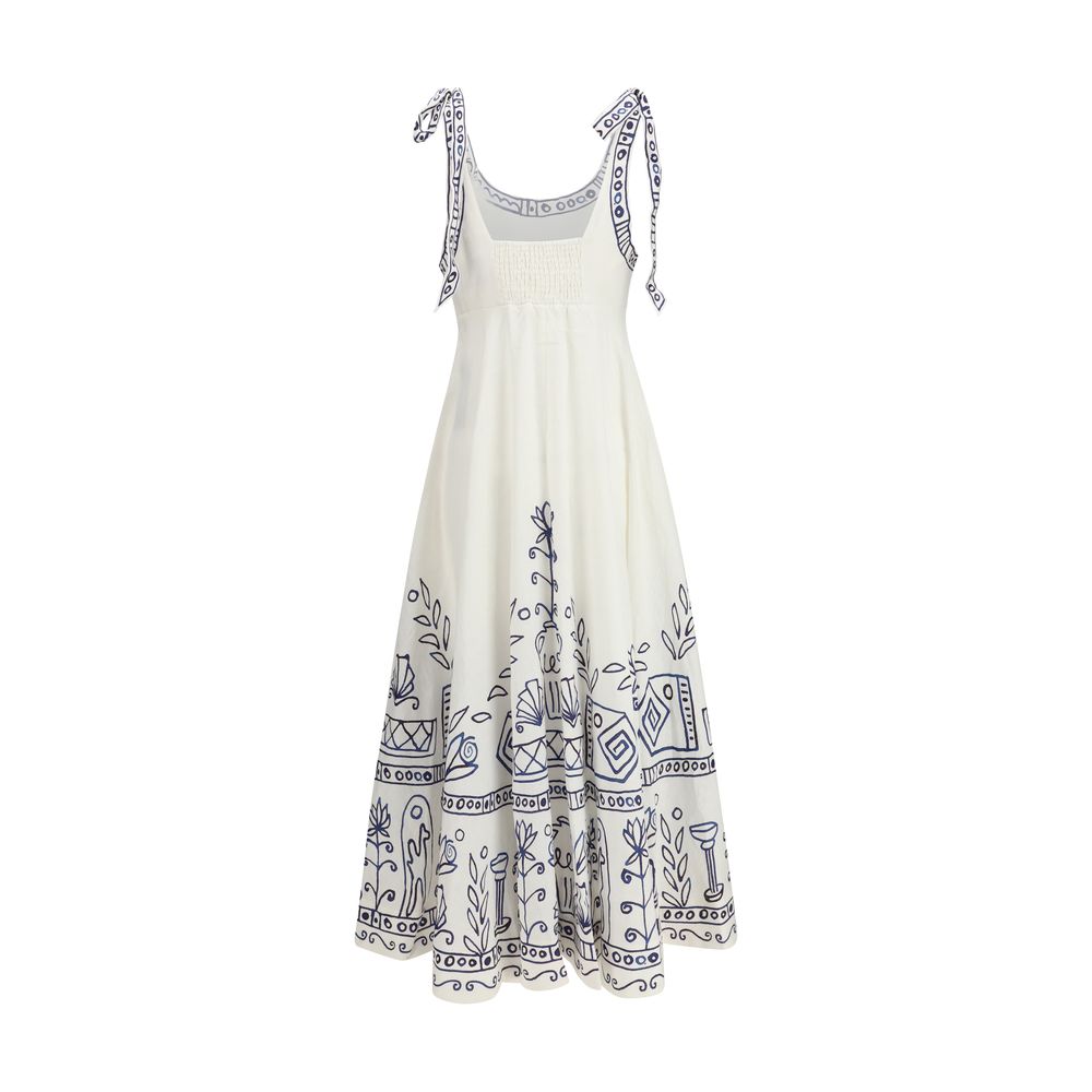 Alemais White Linen Casual Dress | Regal Royce