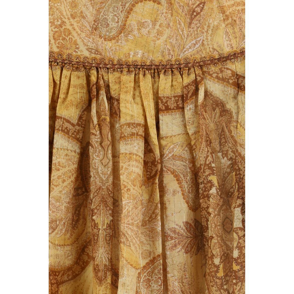 Zimmermann Bicolor Cotton Long Skirt | Regal Royce