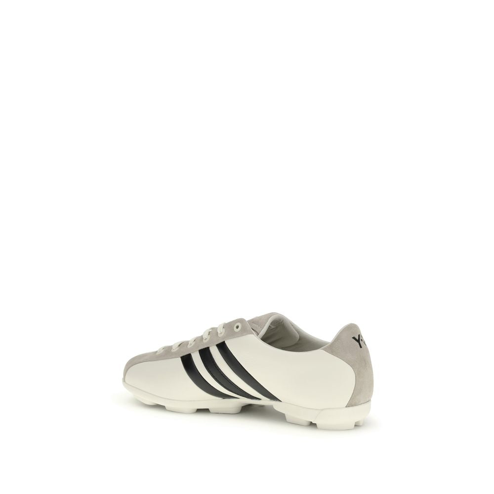 Y-3 White Calf Leather Bos Taurus Athletic Sneakers | Regal Royce