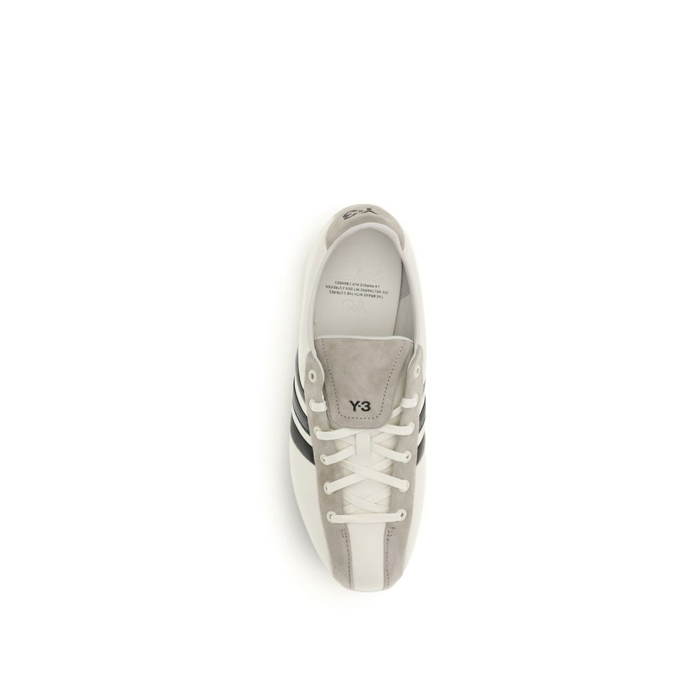 Y-3 White Calf Leather Bos Taurus Athletic Sneakers | Regal Royce