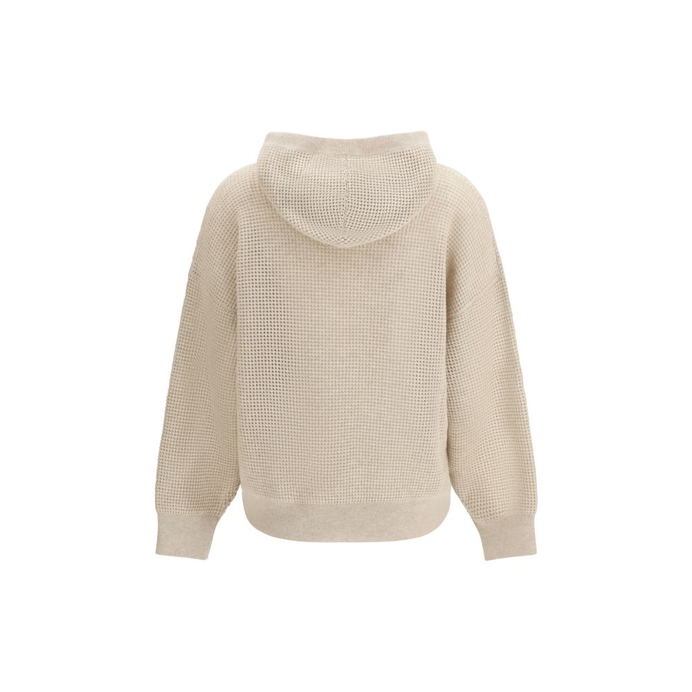 Brunello Cucinelli Beige Cashmere Sweatshirt | Regal Royce