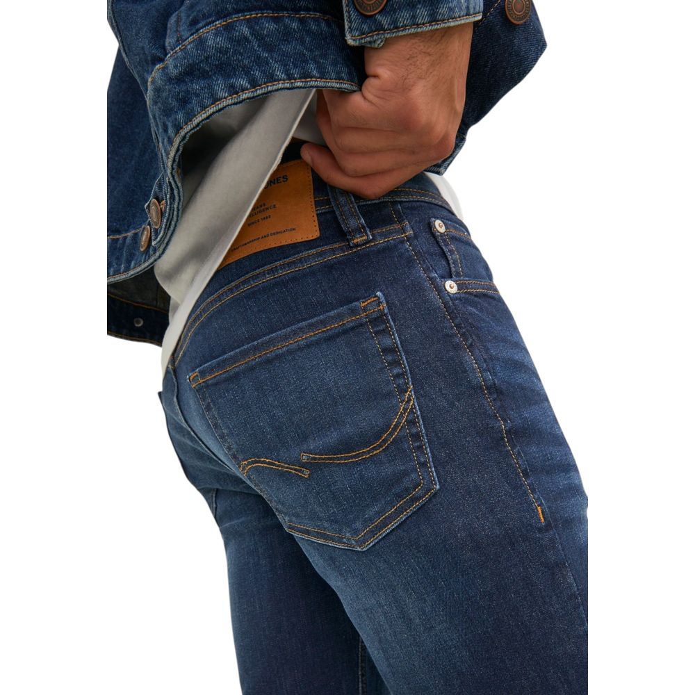 Jack Jones Blue Cotton Skinny Jeans | Regal Royce