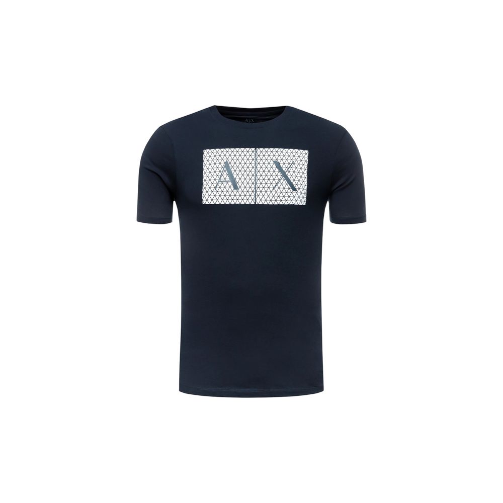 Armani Exchange Blue Cotton T-Shirt | Regal Royce