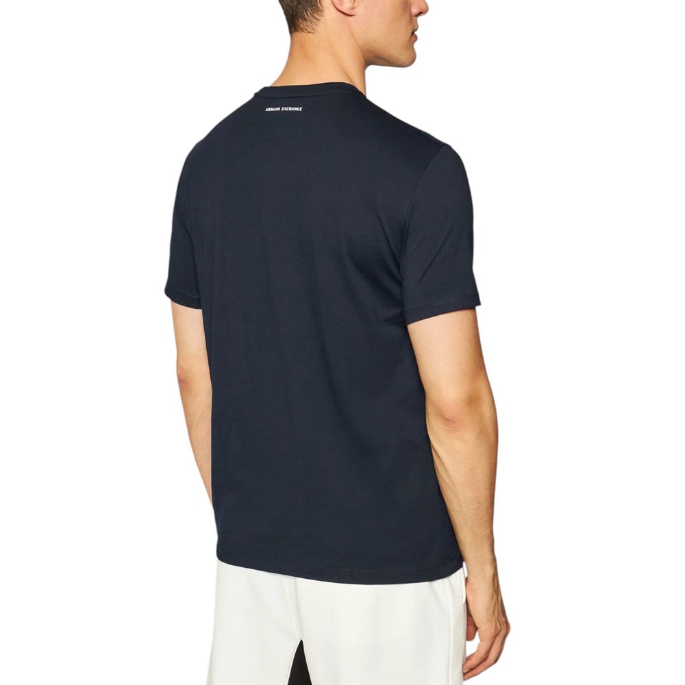 Armani Exchange Blue Cotton T-Shirt | Regal Royce
