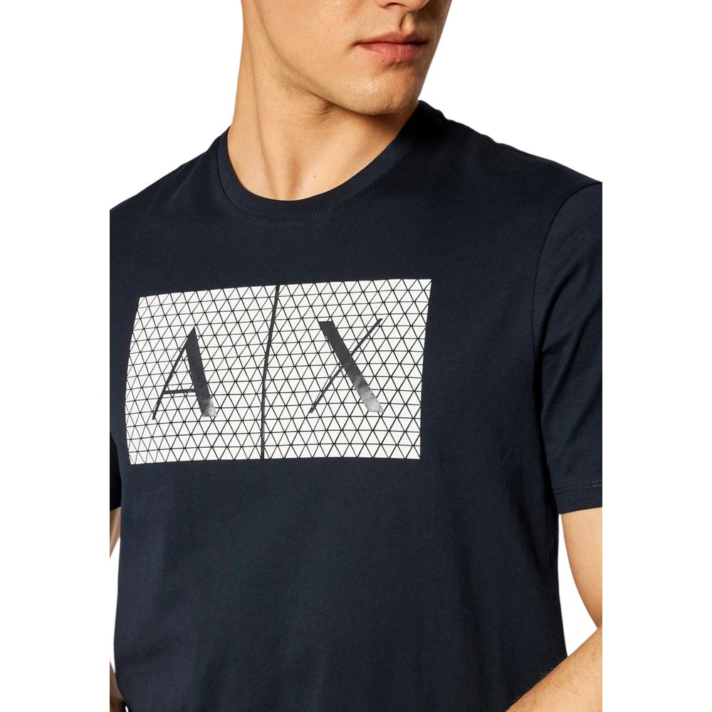 Armani Exchange Blue Cotton T-Shirt | Regal Royce