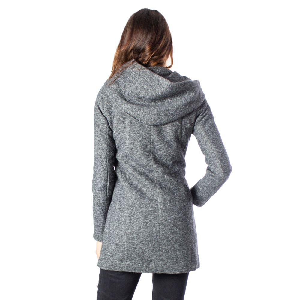 Only Gray Polyester Coat | Regal Royce