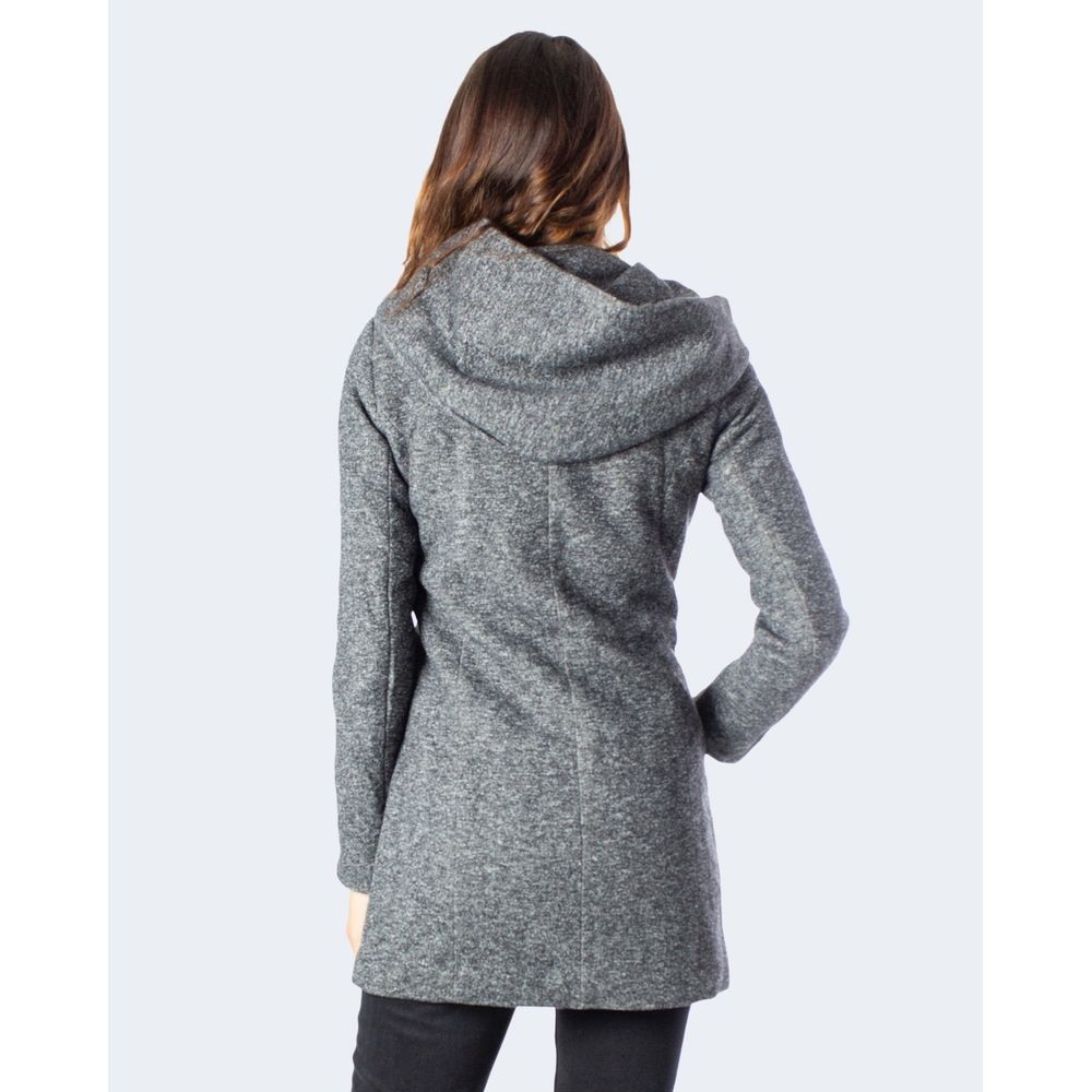 Only Gray Polyester Coat | Regal Royce