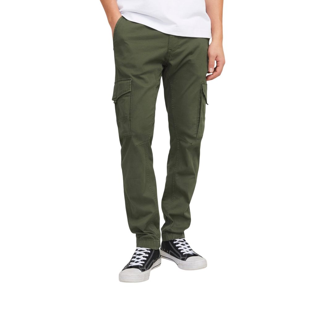 Jack Jones Green Cotton Skinny Pants | Regal Royce