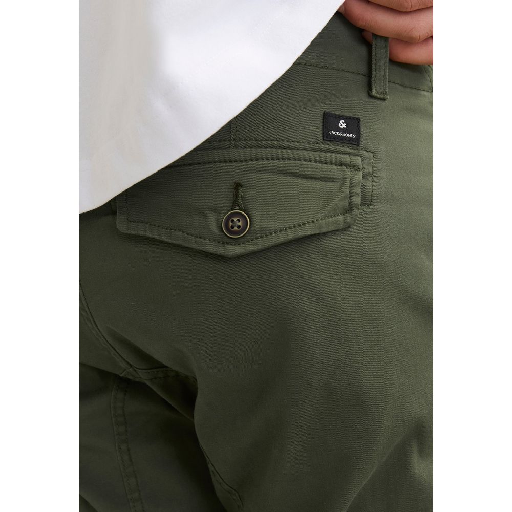 Jack Jones Green Cotton Skinny Pants | Regal Royce