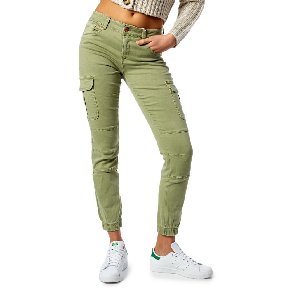 Only Green Cotton Skinny Pants | Regal Royce