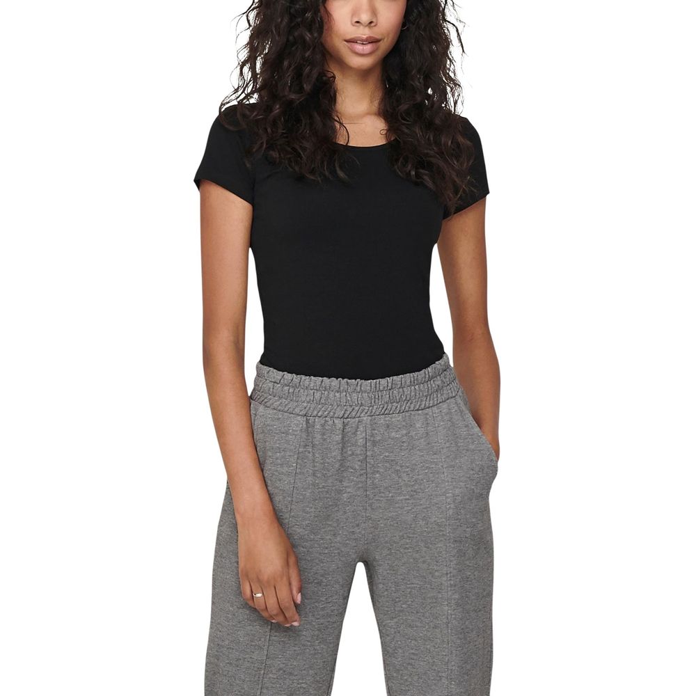 Only Black Cotton T-Shirt | Regal Royce