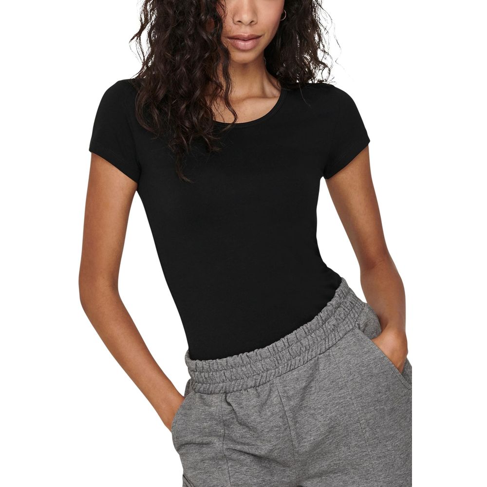 Only Black Cotton T-Shirt | Regal Royce